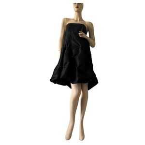 Marianne  Women's Black Cocktail Party Sleeveless Beaded Dress Size 1X "EUC"
